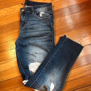 Forever 21 premium boyfriend distressed jeans